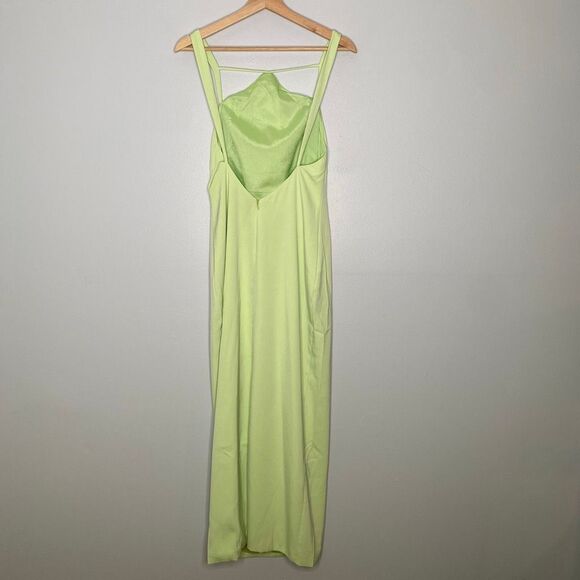 Yellow the Label Remington Dress in Pea Green - Picture 5 of 11